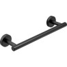 Toallero + portarrollos + percha negro mate - Accesorios de baño de acero inoxidable SUS304