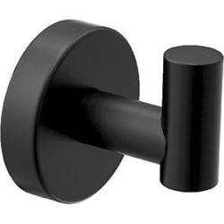 Toallero + portarrollos + percha negro mate - Accesorios de baño de acero inoxidable SUS304