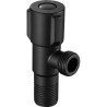 Llave de escuadra negro mate de 1/2 a 1/2