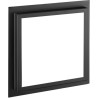 Premarco 40x40cm cuadrado negro mate para encastrar rociador a techo