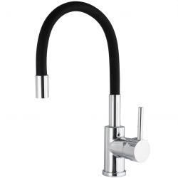 Grifo cocina con caño flexible monomando cromado