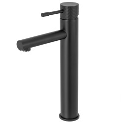 Grifo alto de lavabo monomando maneta luxury negro mate