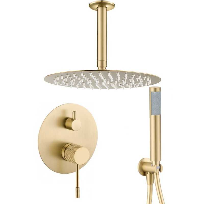 copia de Ducha empotrada a pared acabado maneta luxury oro mate a techo copia de Ducha empotrada a pared acabado maneta luxury oro mate a techo