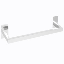 Toallero adhesivo cromado 37 cm cuadrado – Sin taladrar