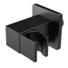 Soporte alcachofa de mano cuadrado negro mate