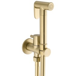 Grifo empotrado de bidé dorado cepillado higiénico oro - Agua fría