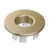 Embellecedor rebosadero lavabo color oro mate