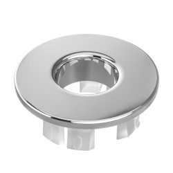 Embellecedor rebosadero lavabo color cromado