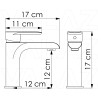 Grifo de lavabo oro mate monomando con protección PVD - Serie Turia