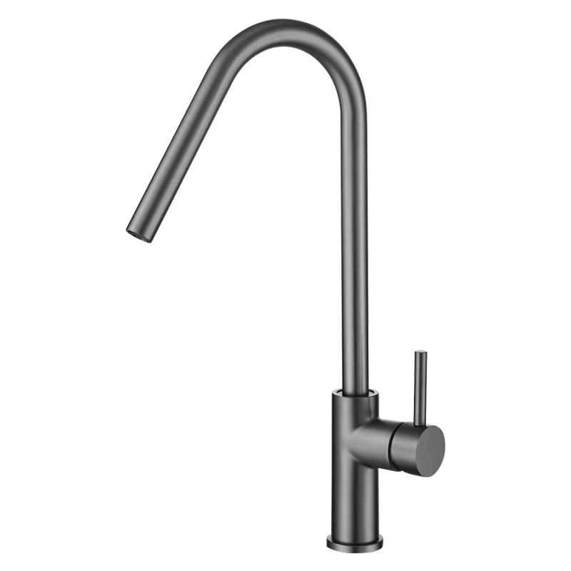 Grifo de cocina monomando gun metal con PVD - Serie Misuri