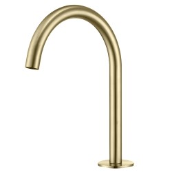 Caño de grifo Aragón en oro mate