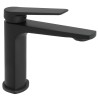 Grifo de lavabo monomando negro mate serie Valdivia
