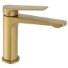 Grifo de lavabo monomando oro mate serie Valdivia
