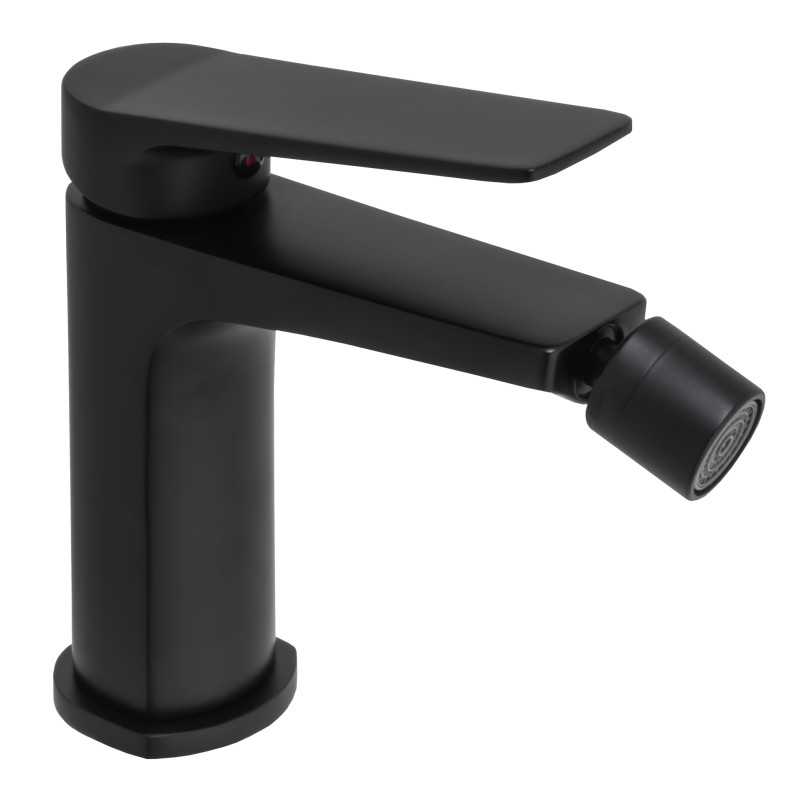 Grifo de bidé monomando negro mate serie Valdivia