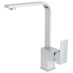 Grifo de cocina giratorio cuadrado monomando cromado serie Lor