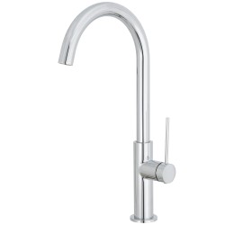 Grifo de cocina monomando alto cromado serie Flumen