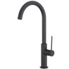 Grifo de cocina monomando negro mate serie Flumen