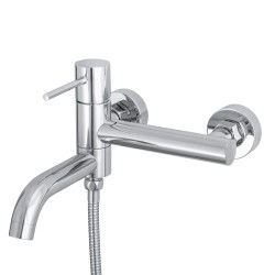 Grifo ducha/bañera cromado monomando serie Ebro