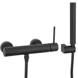 Grifo ducha negro mate monomando serie Ebro