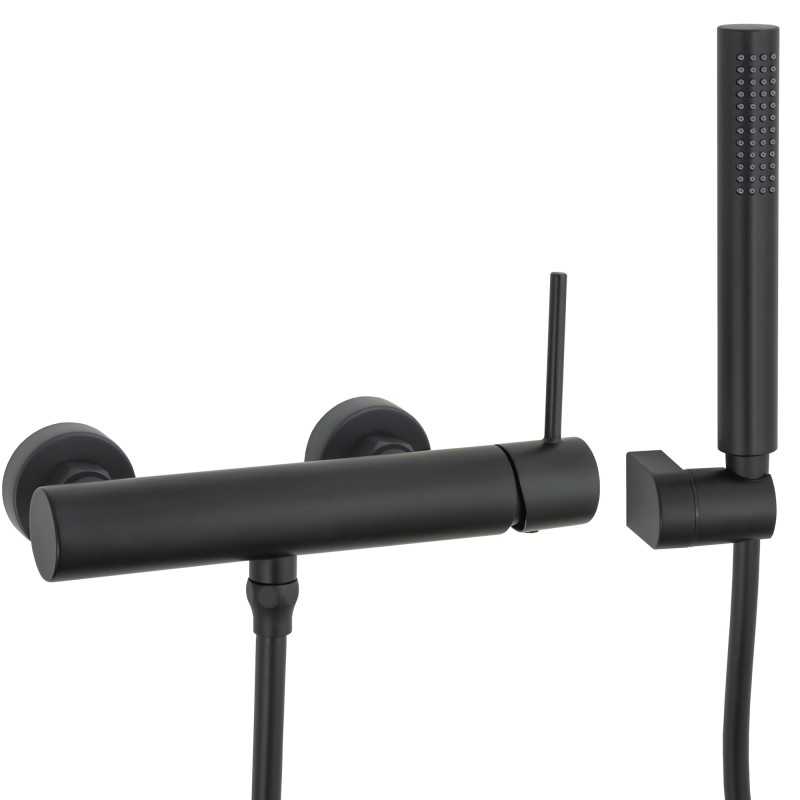 Grifo ducha negro mate monomando serie Ebro