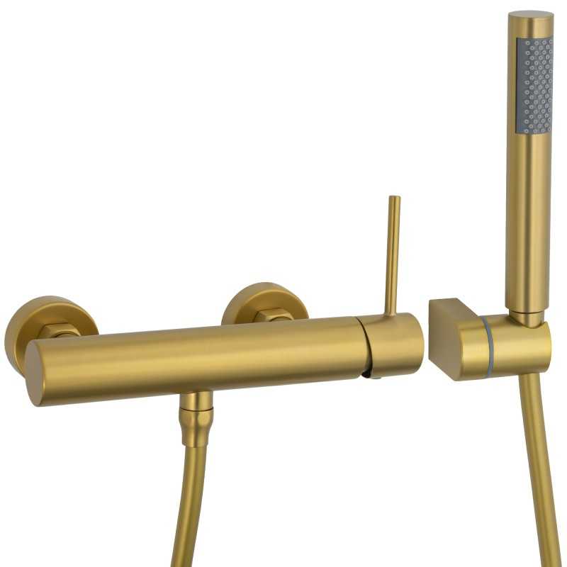 Grifo ducha oro mate monomando serie Ebro