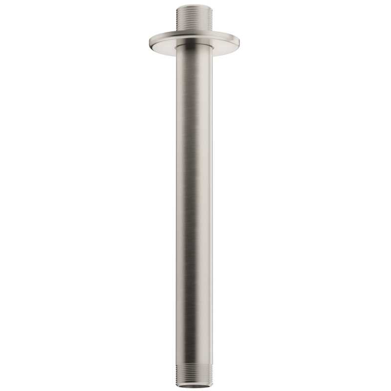 Soporte a techo redondo acero cepillado