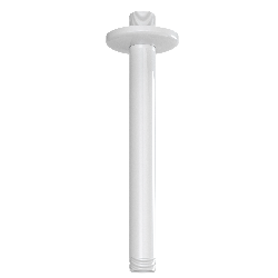 Soporte a techo blanco redondo