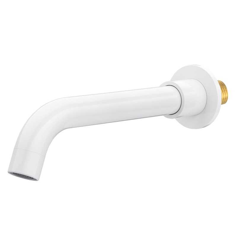 Caño 21cm redondo en blanco